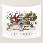 Reading is Fantastic Wall Tapestry Gallery Image 4