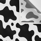 Abstract black and white cow print pattern Wall Tapestry Gallery Image 3