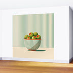 Retro Olive Bowl Illustration Wall Mural Gallery Image 2