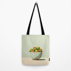 Retro Olive Bowl Illustration Tote Bag Gallery Image 2