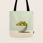 Retro Olive Bowl Illustration Tote Bag Gallery Image 1