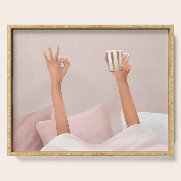 Morning Coffee II Serving Tray Gallery Image 1