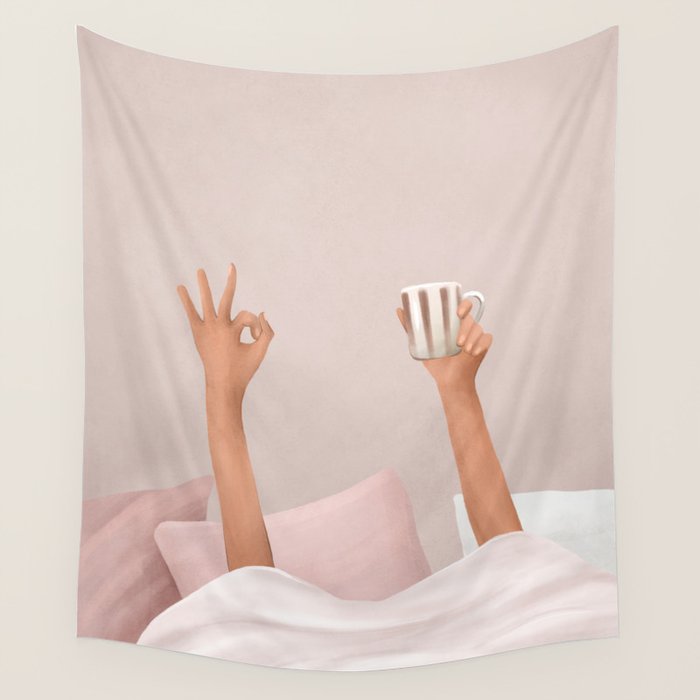 Morning Coffee II Wall Tapestry Gallery Image 4