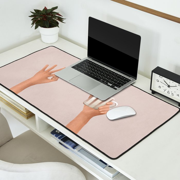 Morning Coffee II Desk Mat Gallery Image 2