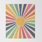 Sunny Rainbow Throw Blanket Gallery Image 2