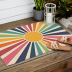 Sunny Rainbow Outdoor Rug Gallery Image 2