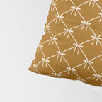 Bows & Ribbons Pattern XVII Burnt Ochre Pillow Sham Gallery Image 4