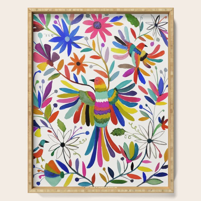 otomi bird Serving Tray Gallery Image 1
