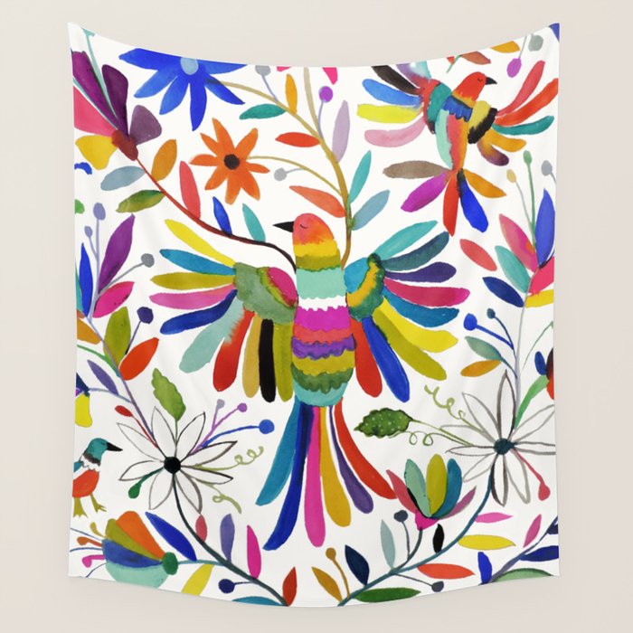 otomi bird Wall Tapestry Gallery Image 4