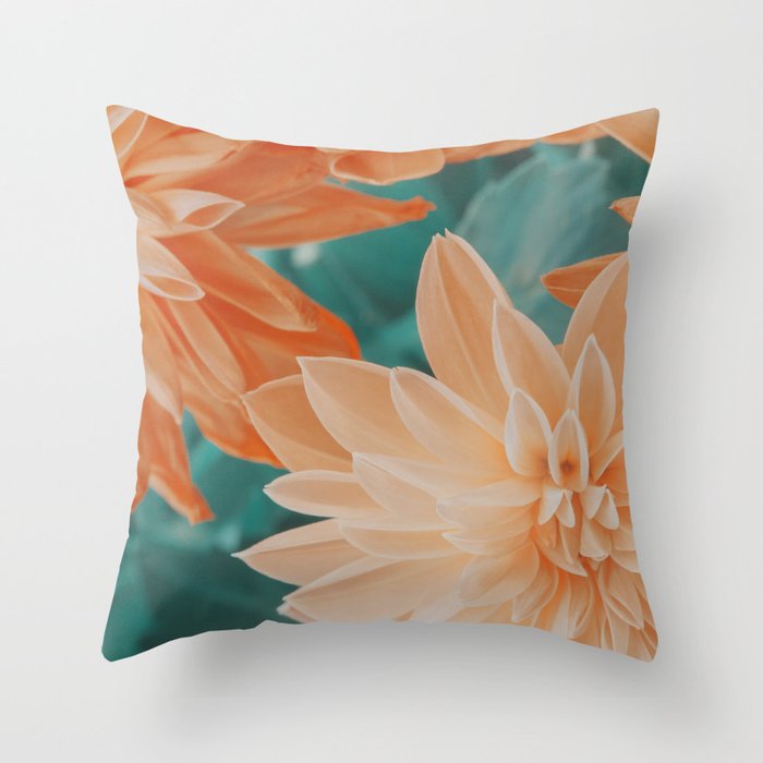 Dahlia Power Throw Pillow Gallery Image 1