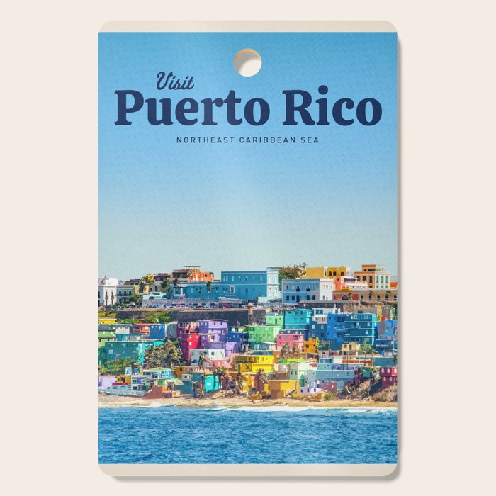 Visit Puerto Rico Cutting Board Gallery Image 1