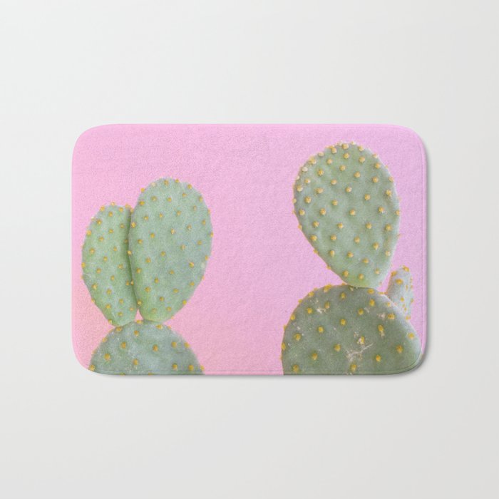 Pink Cacti Bath Mat Gallery Image 1