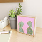 Pink Cacti Mini Art Print Gallery Image 2