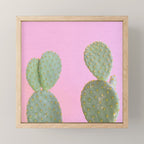 Pink Cacti Mini Art Print Gallery Image 1