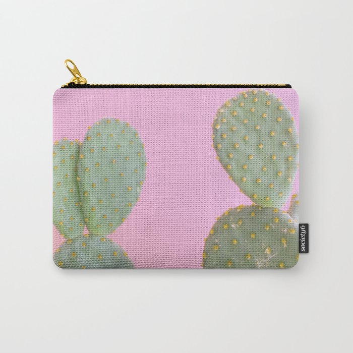 Pink Cacti Carry All Pouch Gallery Image 1