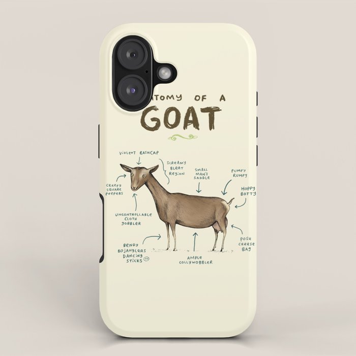 Anatomy of a Goat iPhone Case Gallery Image 1