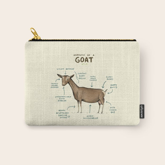 Anatomy of a Goat Carry All Pouch Gallery Image 1