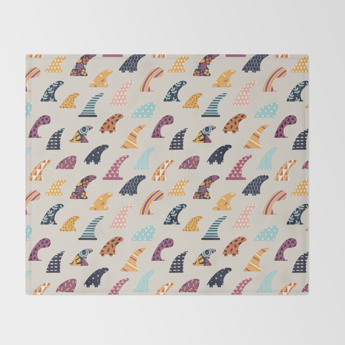 Single fin Throw Blanket Gallery Image 2