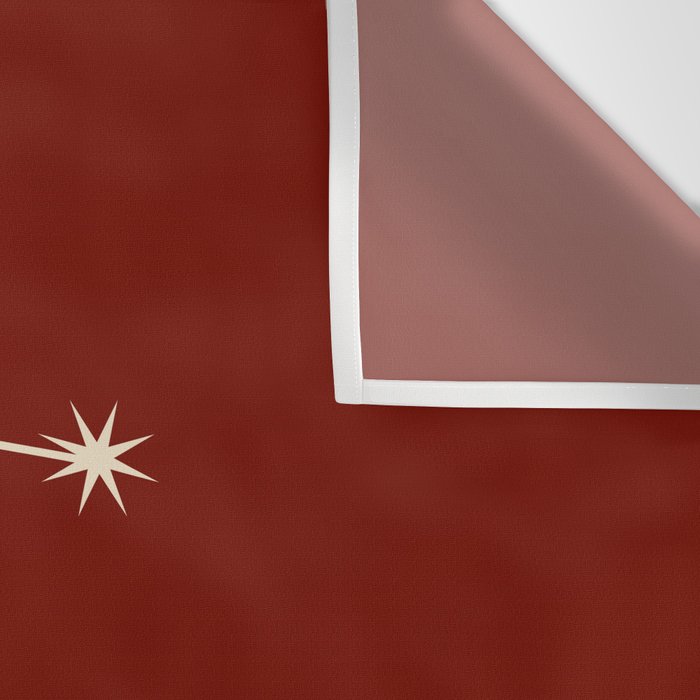 Gemini Zodiac Star Constellation Line Art Ruby Red Wall Tapestry Gallery Image 3