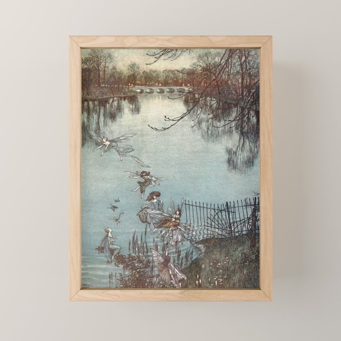 Fairies by Arthur Rackham from "PeterPan in Kensington Gardens," 1906 Mini Art Print Gallery Image 1