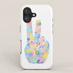 Peace Out Flowers iPhone Case Gallery Image 1