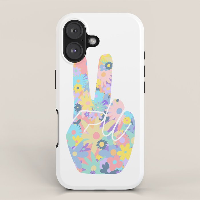 Peace Out Flowers iPhone Case Gallery Image 1