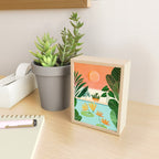 Shangri La Sunset Exotic Landscape Illustration Mini Art Print Gallery Image 2