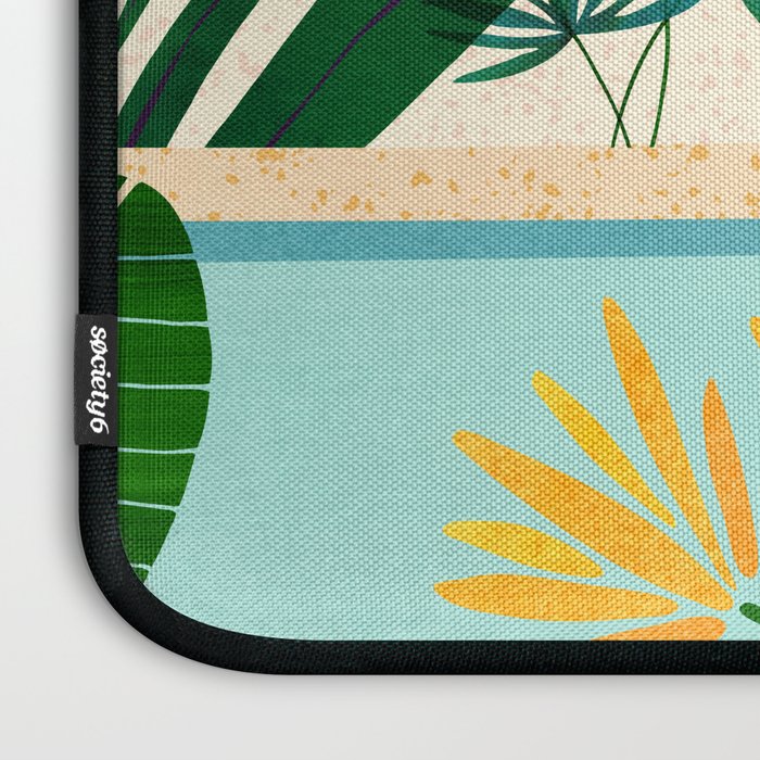 Shangri La Sunset Exotic Landscape Illustration Laptop Sleeve Gallery Image 3