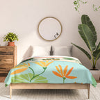 Shangri La Sunset Exotic Landscape Illustration Comforter Gallery Image 3