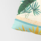 Shangri La Sunset Exotic Landscape Illustration Pillow Sham Gallery Image 4