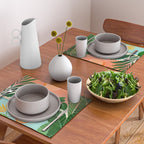 Shangri La Sunset Exotic Landscape Illustration Placemat Gallery Image 2