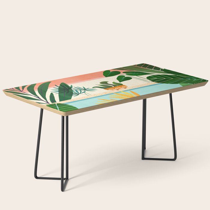 Shangri La Sunset Exotic Landscape Illustration Coffee Table Gallery Image 1