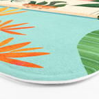 Shangri La Sunset Exotic Landscape Illustration Bath Mat Gallery Image 3