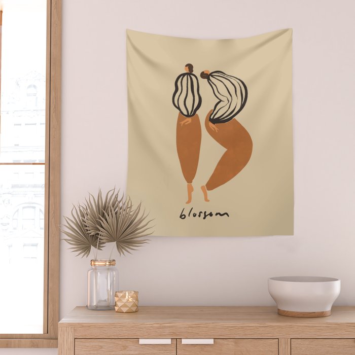B for Blossom Wall Tapestry Gallery Image 2