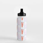 Lobster Stripe Pattern Water Bottle Gallery Image 2