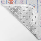 Lobster Stripe Pattern Bath Mat Gallery Image 2