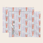Lobster Stripe Pattern Placemat Gallery Image 1