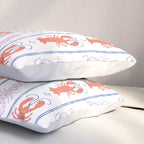 Lobster Stripe Pattern Pillow Sham Gallery Image 3