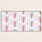 Lobster Stripe Pattern Desk Mat Gallery Image 3