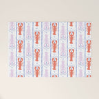 Lobster Stripe Pattern Welcome Mat Gallery Image 1