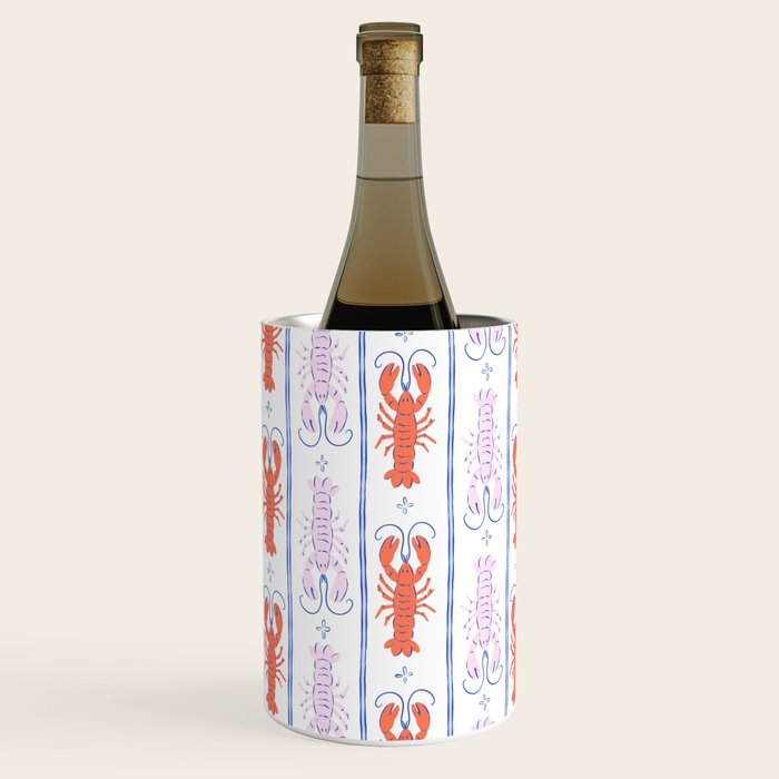 Lobster Stripe Pattern Wine Chiller Gallery Image 3