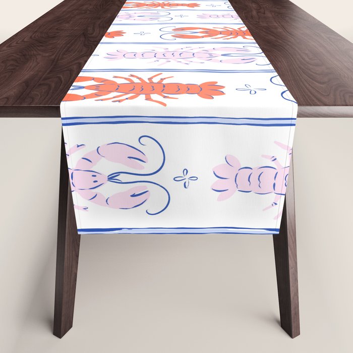 Lobster Stripe Pattern Table Runner Gallery Image 1