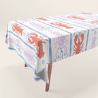 Lobster Stripe Pattern Tablecloth Gallery Image 1