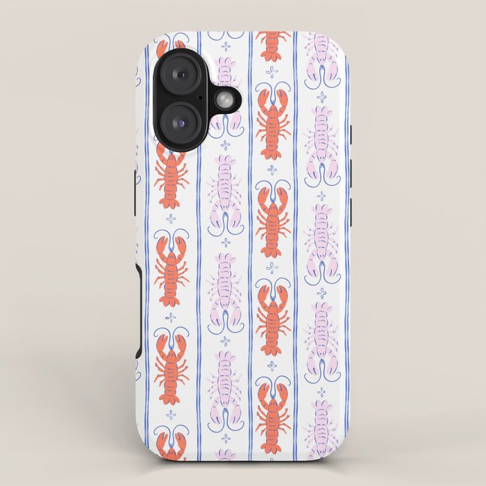 Lobster Stripe Pattern iPhone Case Gallery Image 1