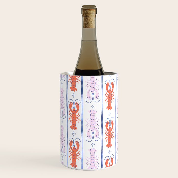 Lobster Stripe Pattern Wine Chiller Gallery Image 2