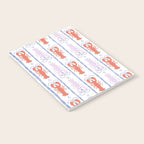 Lobster Stripe Pattern Notebook Gallery Image 2