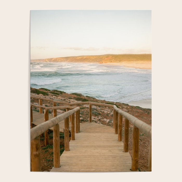 Algarve Stairs to the beach | Portugal Travel Photography Poster Gallery Image 1
