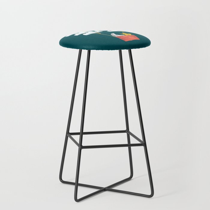 Hot cloud baloon - moon and star Stool Gallery Image 1