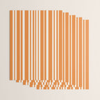 Classic Stripes XLVI - Retro Orange Wrapping Paper Gallery Image 3
