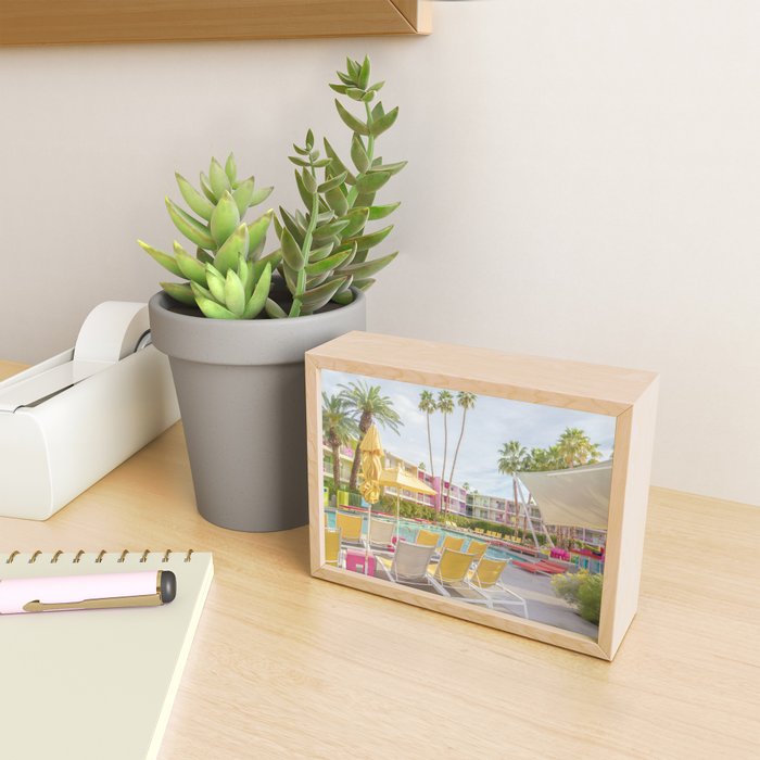Poolside at the Saguaro Hotel Panorama - Palm Springs, California Mini Art Print Gallery Image 2